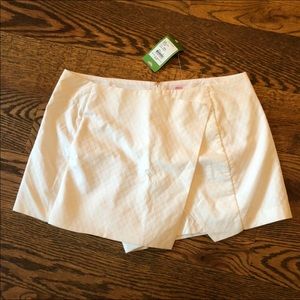 Lilly Pulitzer Izzy Envelope Skort Resort White